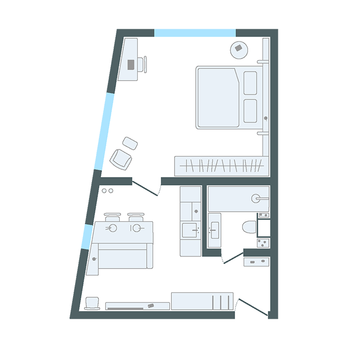 ЖК «Life Apart Октябрьская», СПб | Апарт-отель «Лайф Апарт Октябрьская» на первой линии Невы